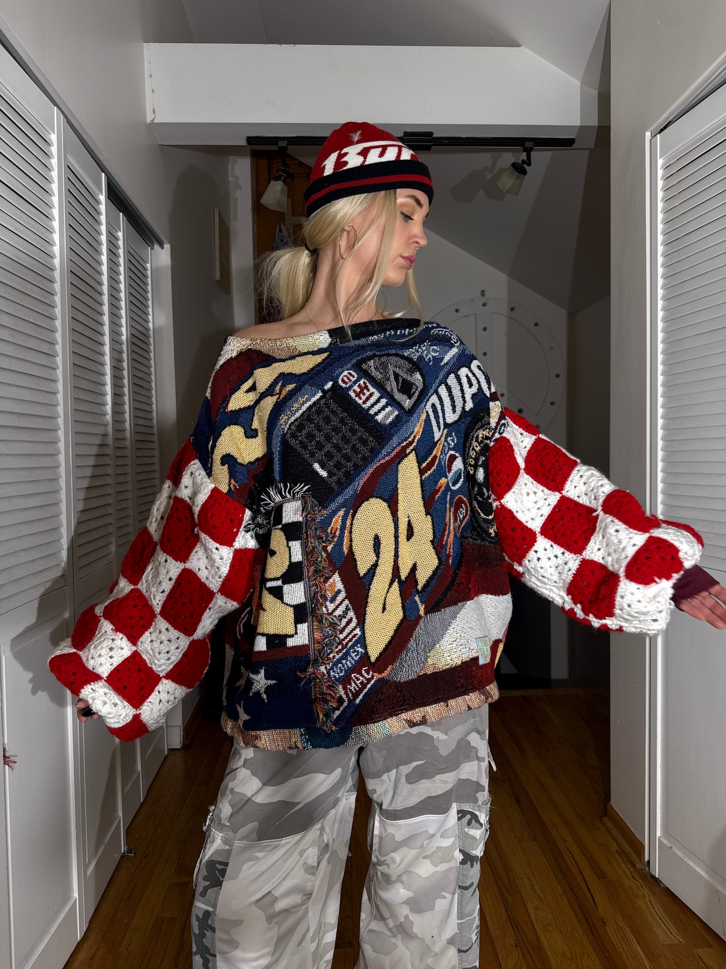 Reclaimed Nascar Fastcar Crewneck