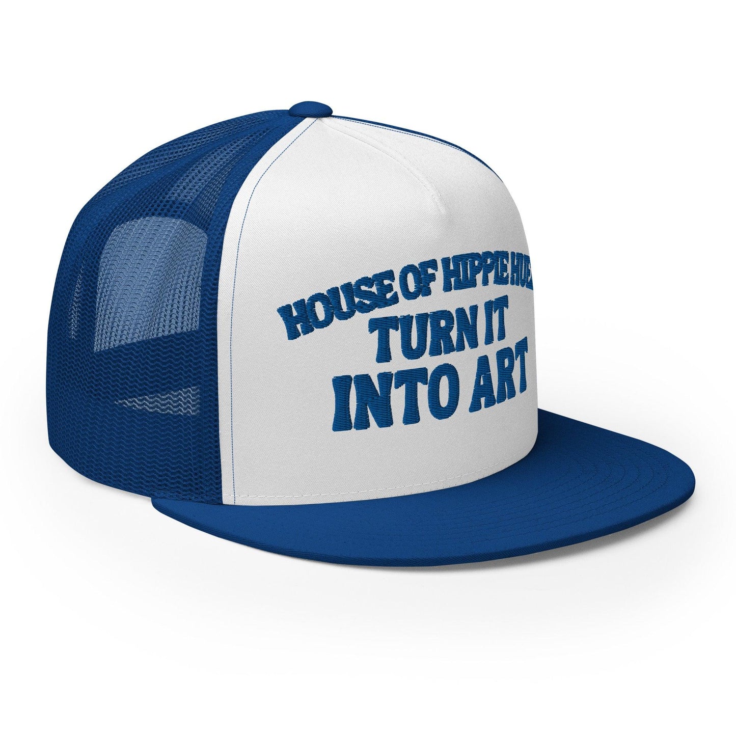 HH Turn it Into Art Blue Trucker Cap - Hippie Hued