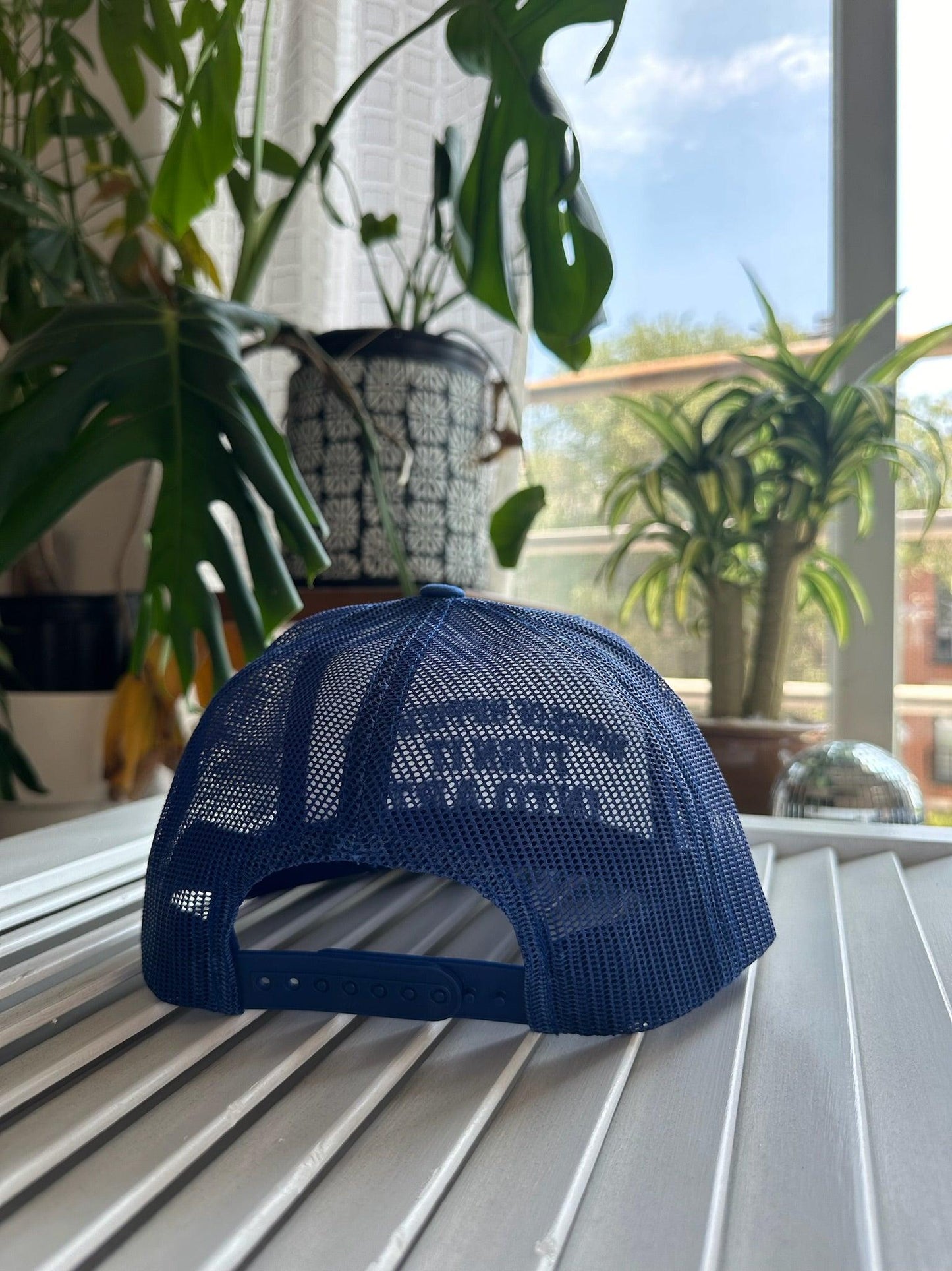 HH Turn it Into Art Blue Trucker Cap - Hippie Hued