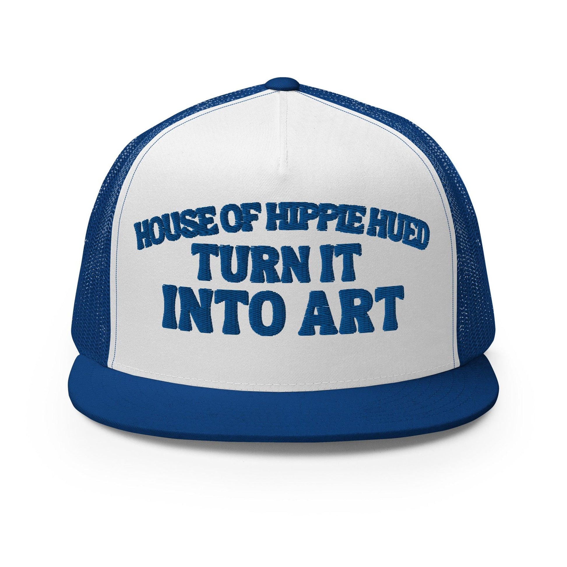 HH Turn it Into Art Blue Trucker Cap - Hippie Hued