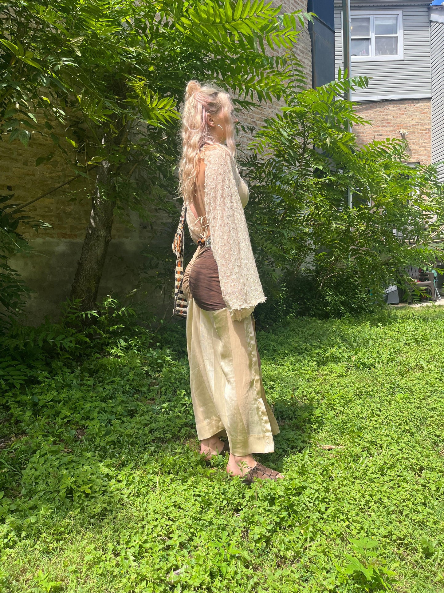 Reclaimed Join the Band Maxi Skirt - Hippie Hued