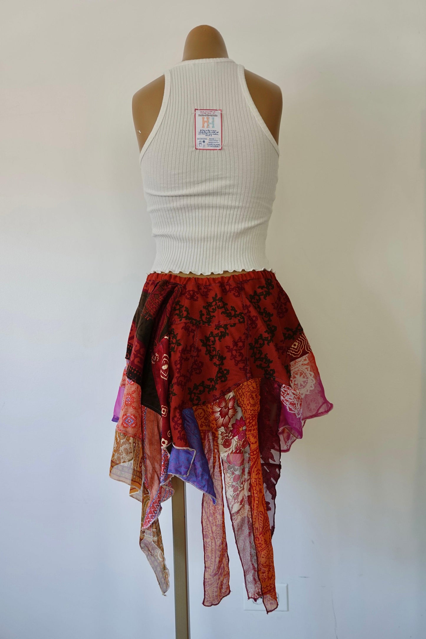 Reclaimed Lovers in a Past Life Mini Skirt - Hippie Hued