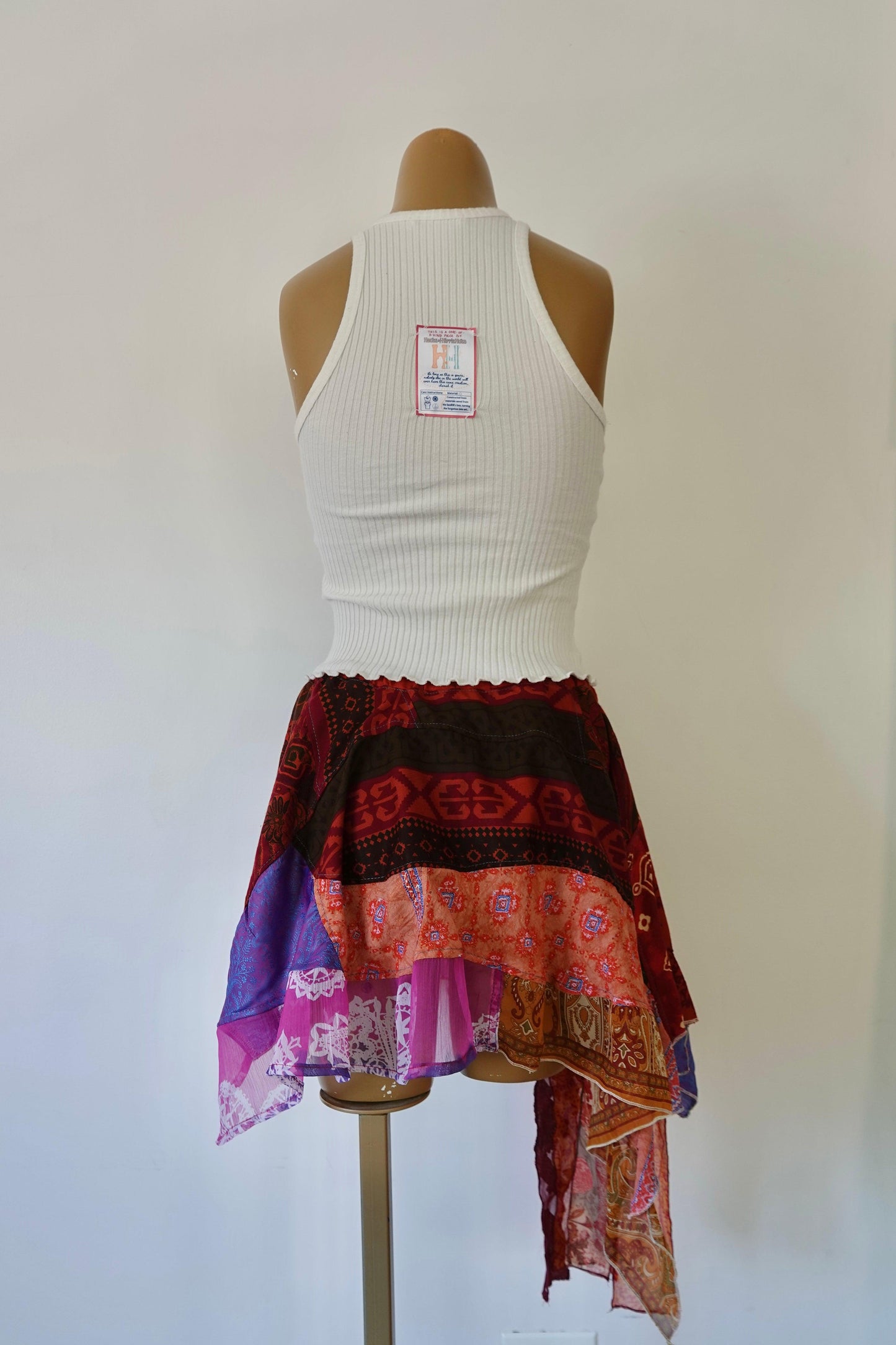 Reclaimed Lovers in a Past Life Mini Skirt - Hippie Hued