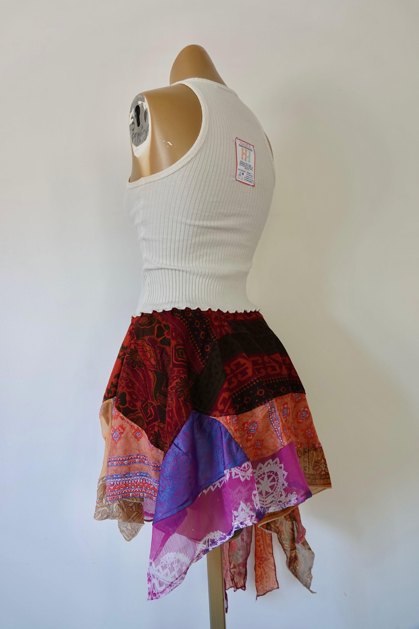 Reclaimed Lovers in a Past Life Mini Skirt - Hippie Hued