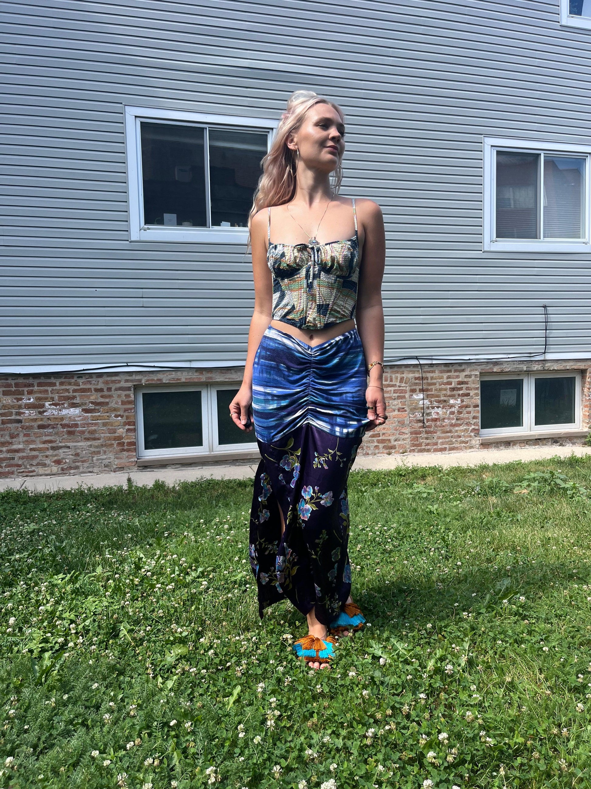 Reclaimed Mind Stands Still Maxi Skirt - Hippie Hued