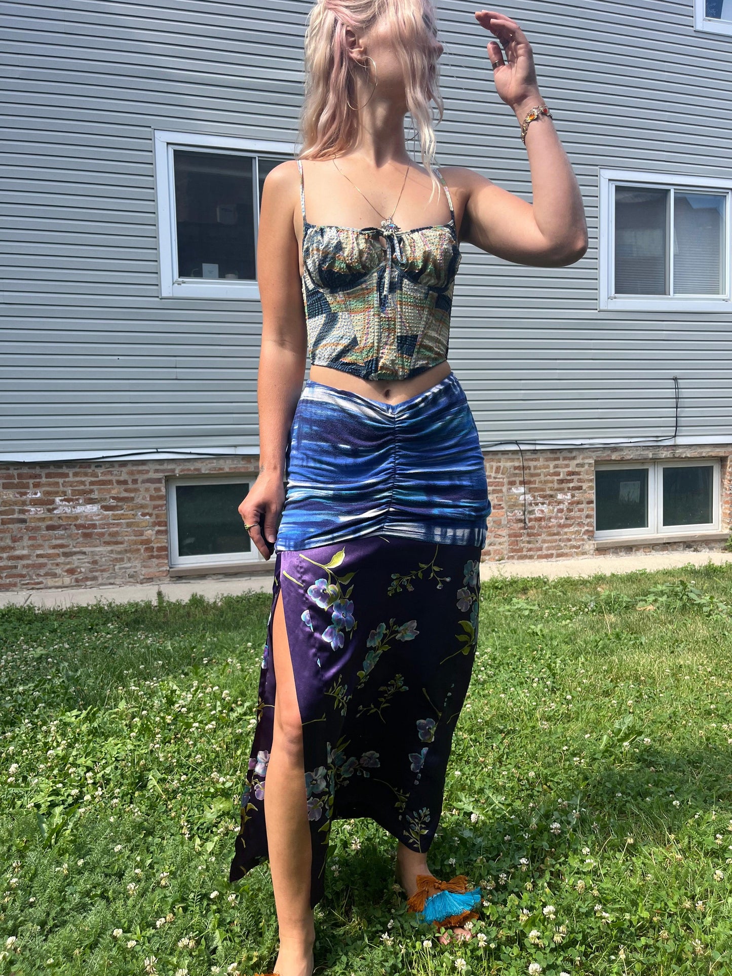 Reclaimed Mind Stands Still Maxi Skirt - Hippie Hued