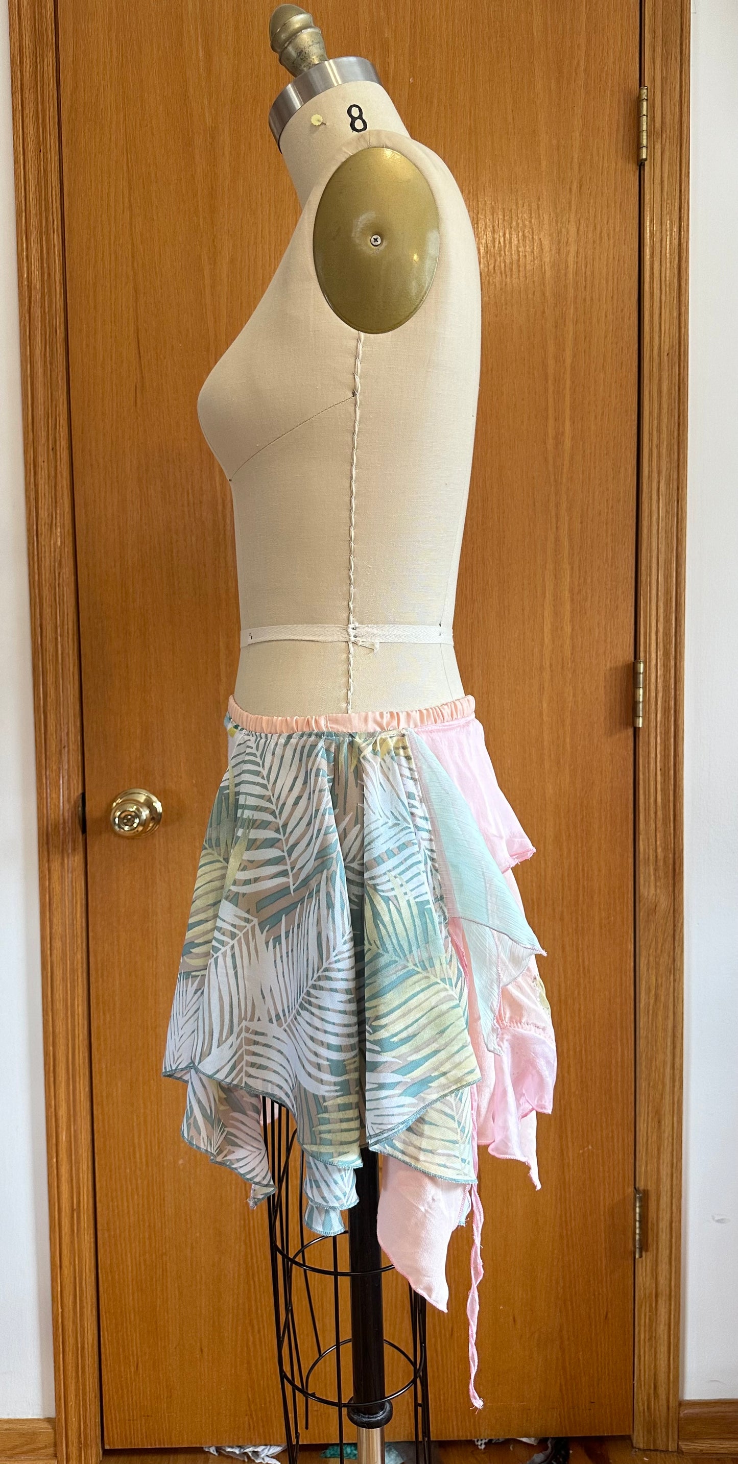 Reclaimed Miss Cotton Candy Mini Skirt