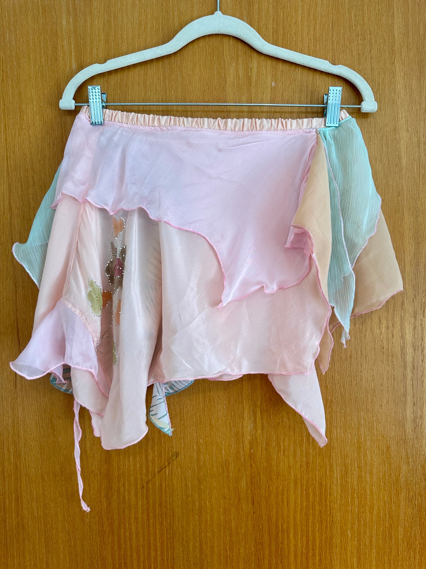 Reclaimed Miss Cotton Candy Mini Skirt