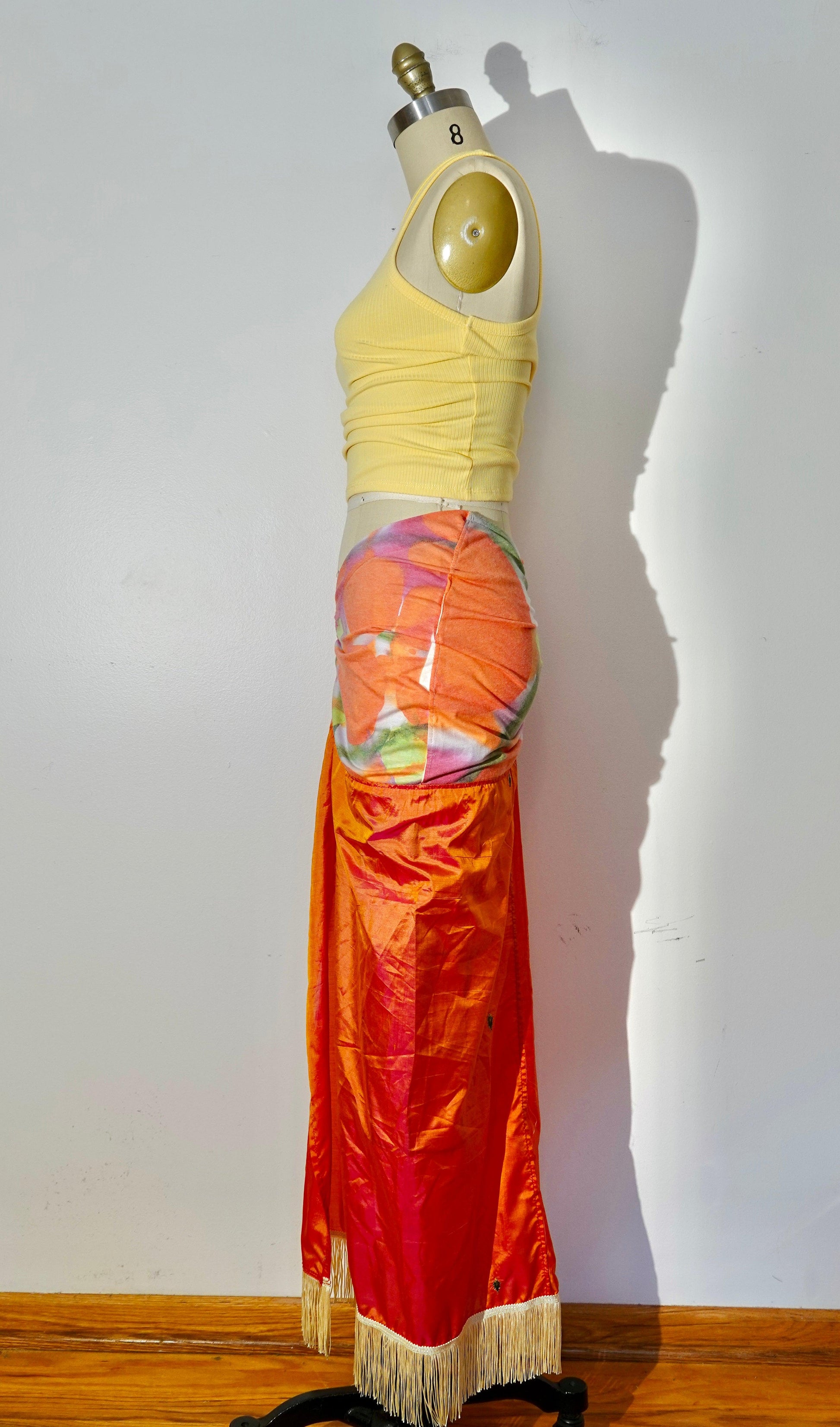 Reclaimed Strawberry Lemonade Maxi Skirt - Hippie Hued