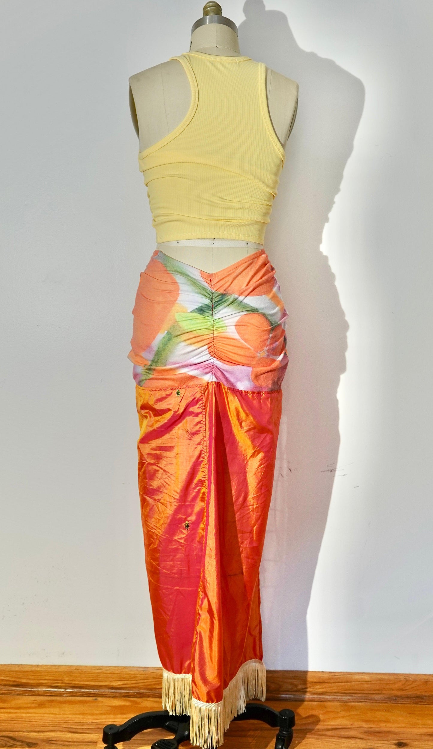 Reclaimed Strawberry Lemonade Maxi Skirt - Hippie Hued