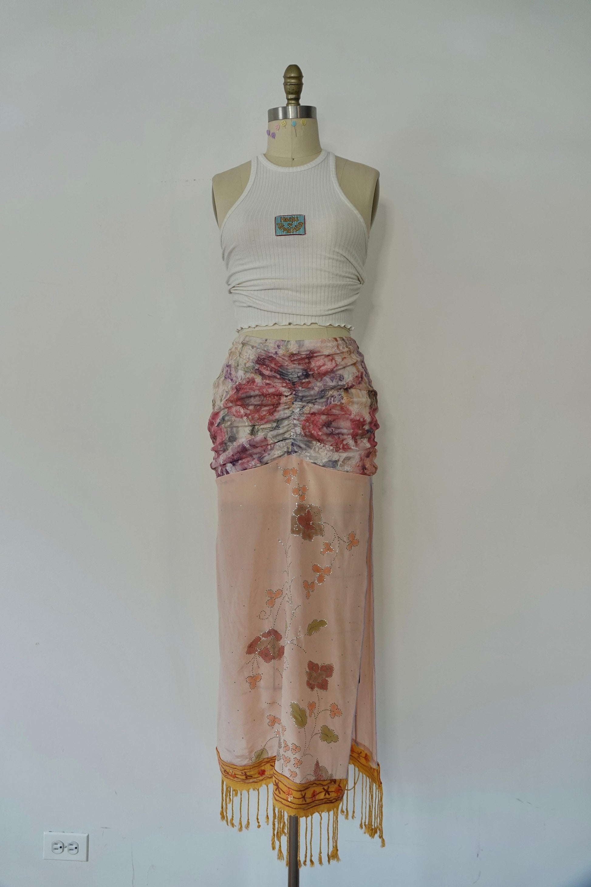 Reclaimed Sweetpea Maxi Skirt - Hippie Hued