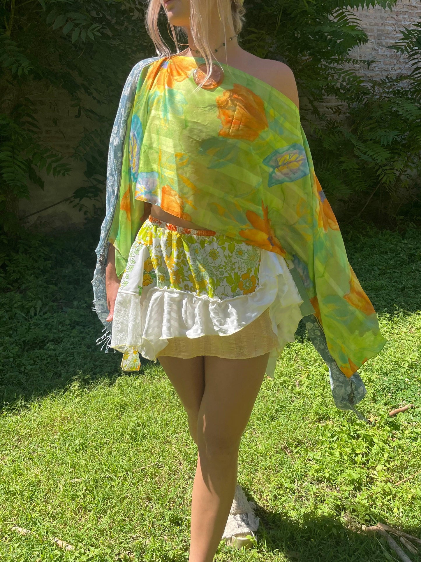 Reclaimed Topochico Mini Skirt - Hippie Hued