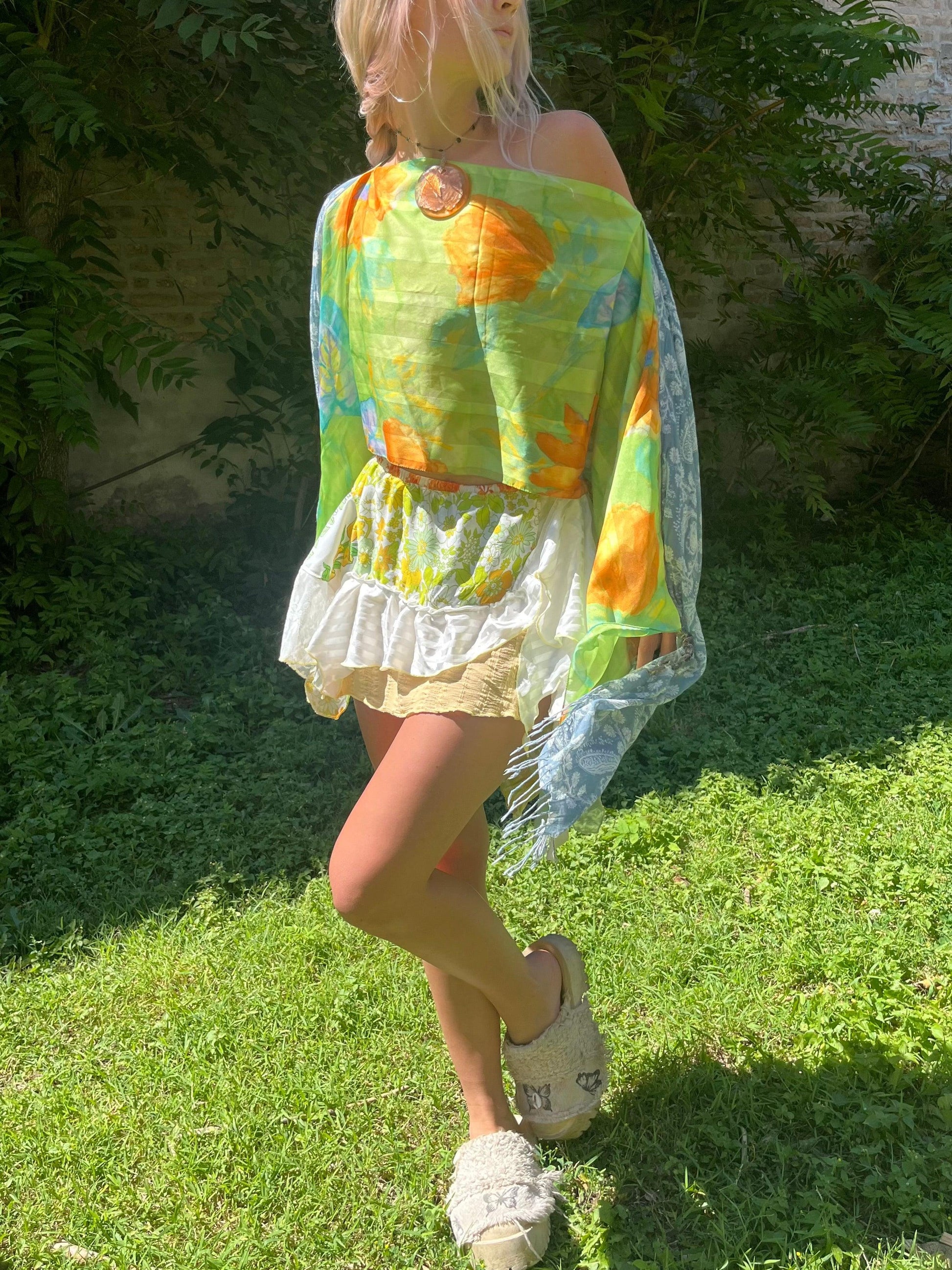 Reclaimed Topochico Mini Skirt - Hippie Hued