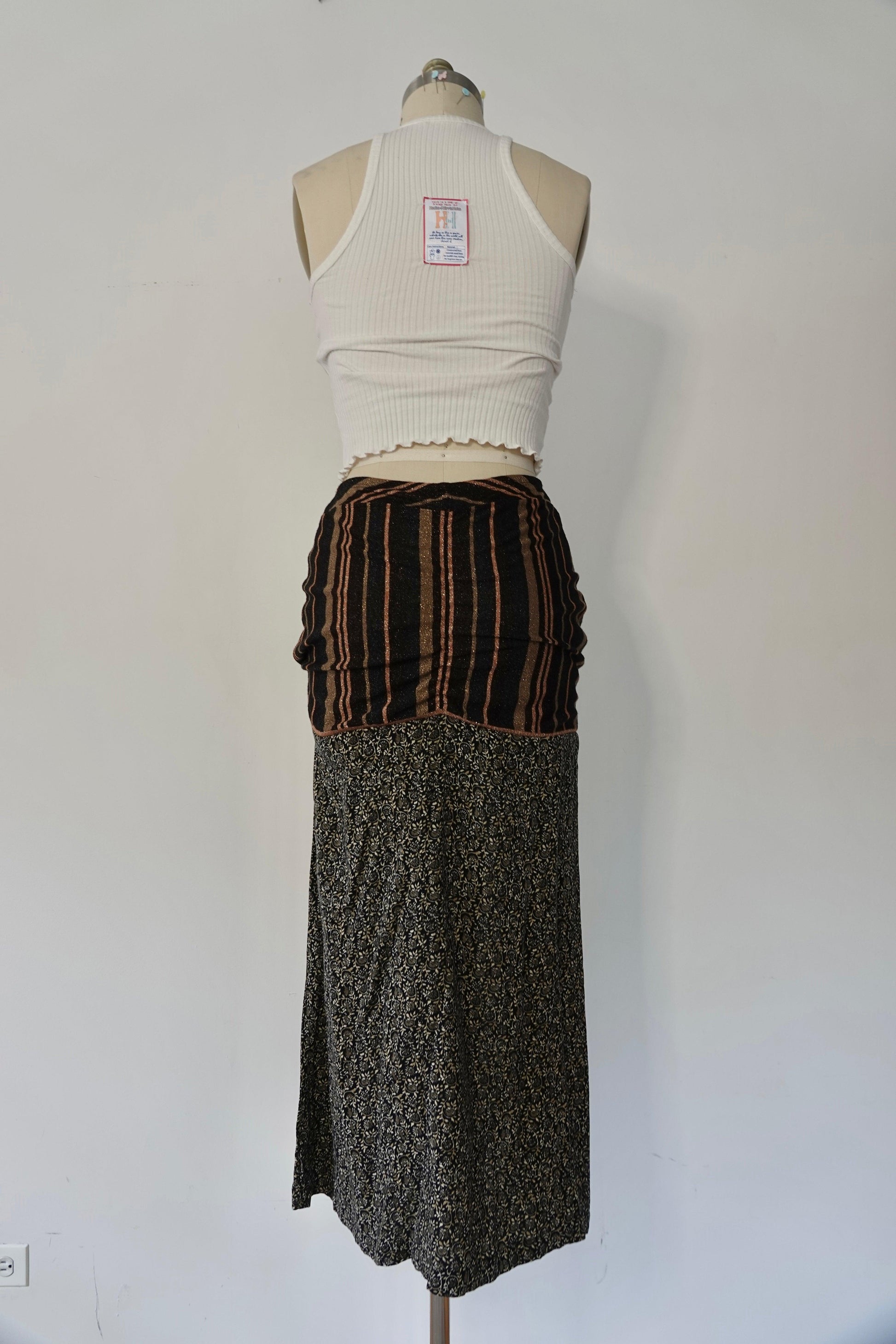 Reclaimed Waiting For Tonight Maxi Skirt - Hippie Hued