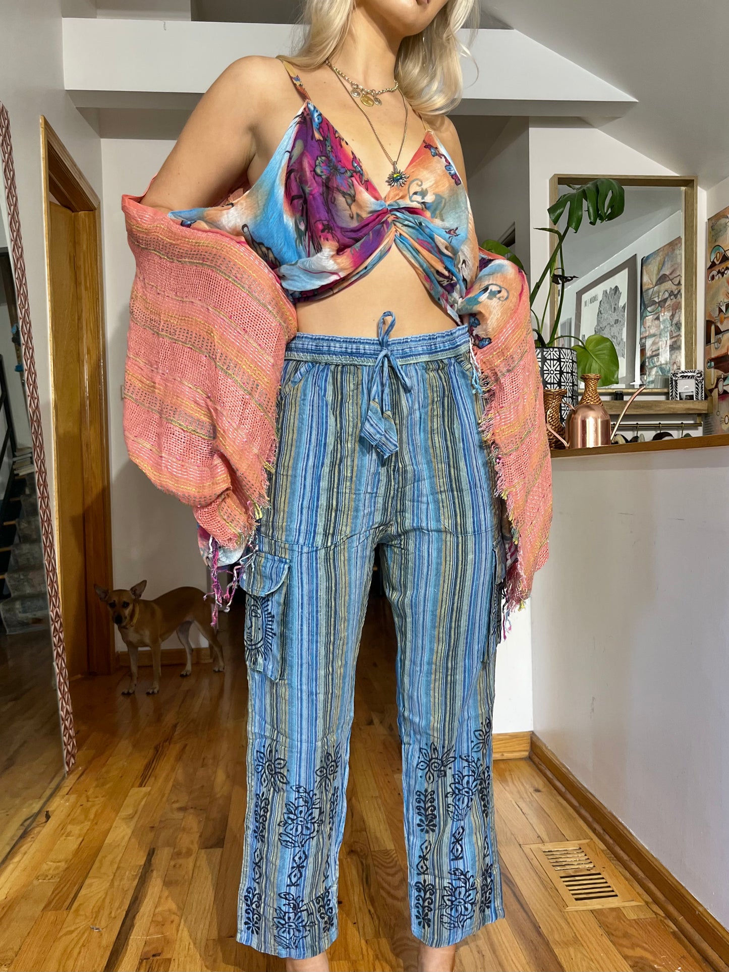 Riding Into the Sunshine Pants - Hippie Hued